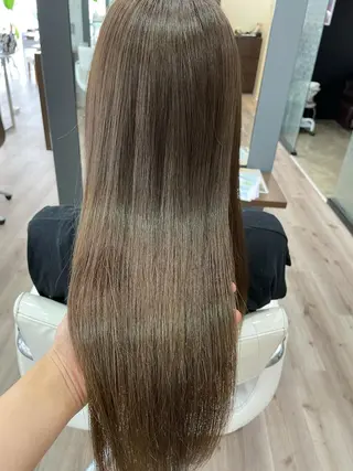 ロング カラー たなか りなのヘアスタイル