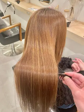 ロング 福井 茉菜美のヘアスタイル