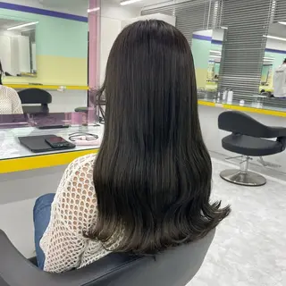 ロング カラー ヘアアレンジ Ryo横浜韓国ヘア/ 曲がる縮毛矯正特化のヘアスタイル