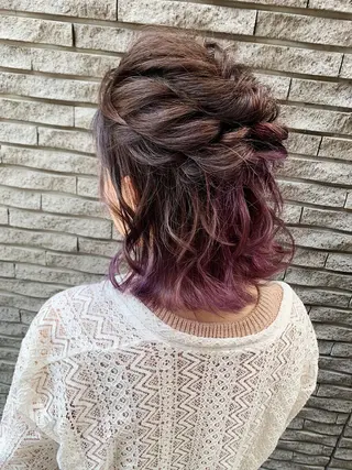ミディアム 京都最安価エクステ muuka🦋のヘアスタイル