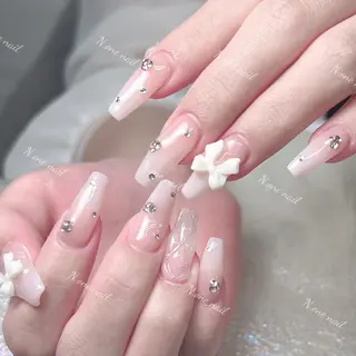 ネイル 長いだし/スカルプ/ パラシェルN.oneのネイルデザイン