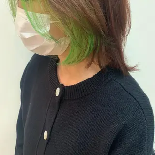 ミディアム カラー ハイトーン/ショート 村上淳乃🐥のヘアスタイル
