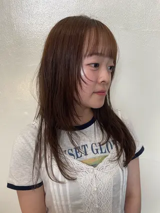 ミディアム レイヤー/ボブ/ 透明感カラー/ニワのヘアスタイル