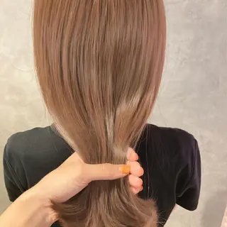 セミロング カラー スキバサミを使わない カット🌼唯🌼のヘアスタイル