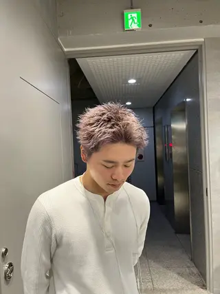 ショート カラー パーマ メンズ 🔥メンズ 特化🔥菊水皐暉🔥のヘアスタイル