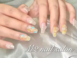 ネイル 長さだし専門店 M2　rikaのネイルデザイン