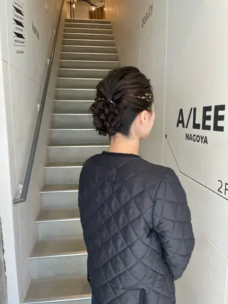セミロング ヘアアレンジ 久保田 千尋のヘアスタイル