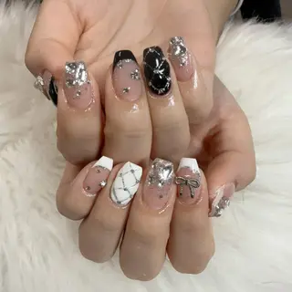 ネイル 🎀nana🫧 ワンホンネイル🎀のネイルデザイン