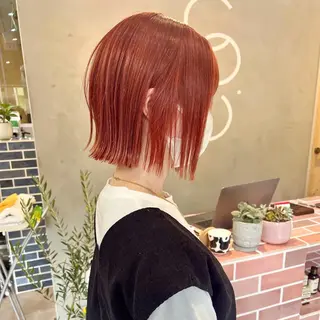 ショート カラー ヘアアレンジ 縮毛矯正履歴からの ブリーチ /mamiのヘアスタイル