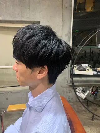 メンズ 縮毛矯正/韓国ヘア /ブリーチ/ヒロのヘアスタイル