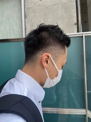 ショート カラー メンズ 久木原 ゆりのヘアスタイル
