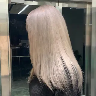 ロング カラー れい🫧 ハイトーン特化のヘアスタイル