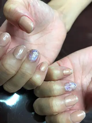 ロング ヘアアレンジ ネイル マツエク・マツパ Sunny side nailのネイルデザイン