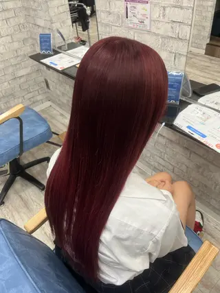 セミロング カラー メンズ ☁️かずき☁️青.紫 推し活カラー💫のヘアスタイル