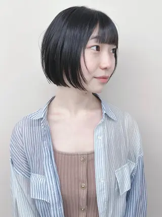 ショート ボブ/ゆるふわ ボブパーマ/とういのヘアスタイル