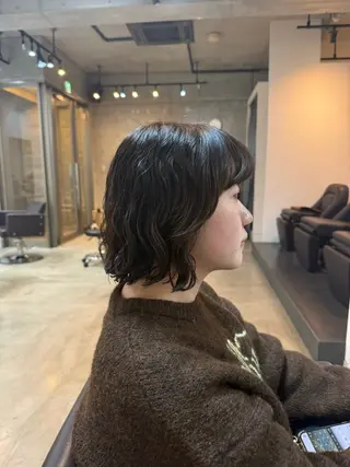 ショート 🌿朝5分でお洒落 パーマスタイル🌿のヘアスタイル