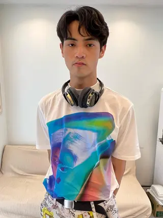 パーマ メンズ 坂口 敬志朗のヘアスタイル