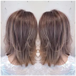 ミディアム 🌼おがわたくや🌼 髪質改善のヘアスタイル