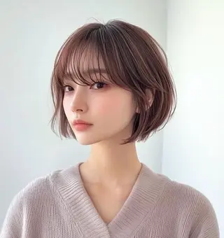 ショート パーマ 白髪率別白髪ぼかし /なおき/表参道のヘアスタイル