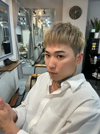 メンズ Sherry大国町所属・Sherry大国町 HIKARUのヘアスタイル