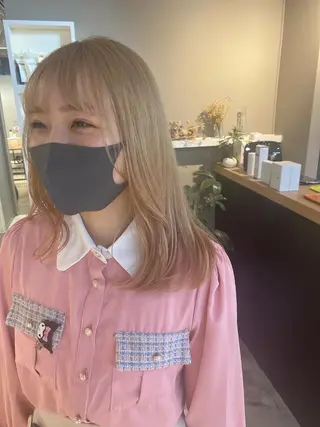 ロング カラー ヘアアレンジ メンズ キッズ ネイル マツエク・マツパ 透明感カラー🤎 ゆりのヘアスタイル