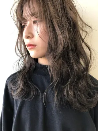 セミロング 小澤大輔 YOLO hairのヘアスタイル