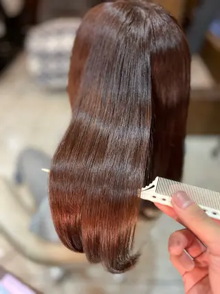 ロング 縮毛矯正/髪質改善 飯田公祐のヘアスタイル