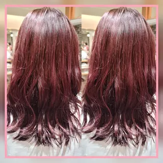 セミロング カラー 田中 孝征のヘアスタイル