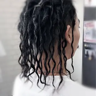 ミディアム パーマ ヘアアレンジ メンズ Kimura Shinyaのヘアスタイル