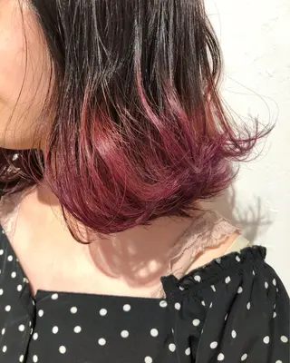 ミディアム カラー ヘアアレンジ 【池袋/スパイキー ショート】ⓝⓘⓜⓤのヘアスタイル