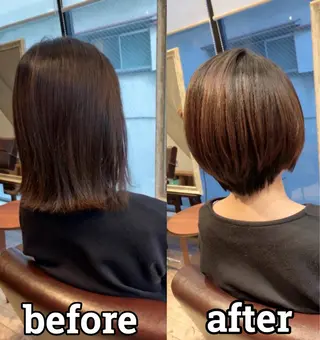 ショート *くせ毛に特化* 【yun】のヘアスタイル
