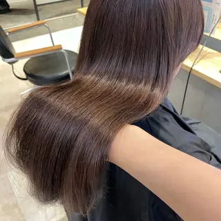 セミロング カラー 💘韓国レイヤー上 品カラーruru💘のヘアスタイル