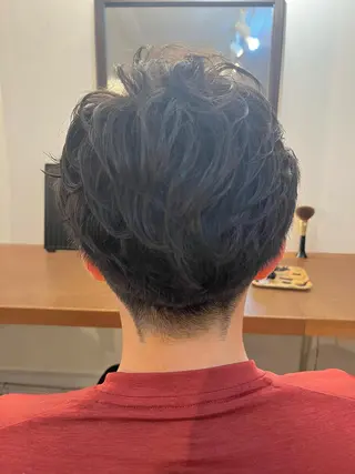 パーマ メンズ 透明感カラー/ ブリーチ無し/RYOのヘアスタイル