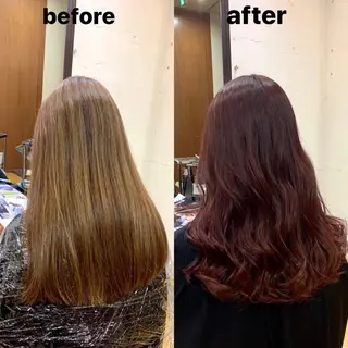 ロング カラー 韓国レイヤーカット★ 小林大樹のヘアスタイル