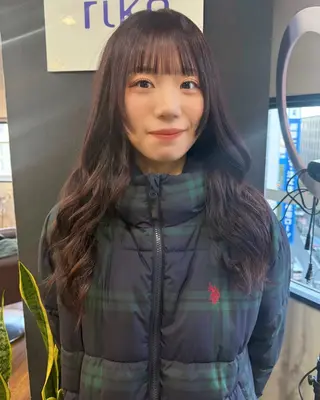ロング カラー 韓国ヘア 🎀華澄のヘアスタイル