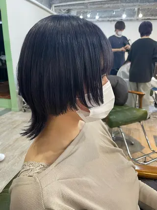 ミディアム ウルフカット/ボブ りなのヘアスタイル