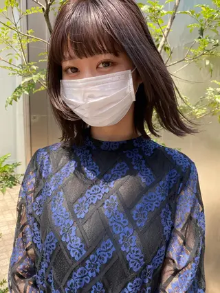 ミディアム カラー パーマ ヘアアレンジ メンズ キッズ ネイル マツエク・マツパ 🫧umu.🫧韓国 /レイヤー/ハッシュのヘアスタイル