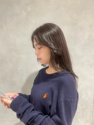 ロング カラー 鎌倉 珠莉のヘアスタイル