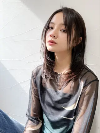 ミディアム Chlan 六甲道所属・艶カラー/ヘッドスパ ✨Ayariのヘアスタイル