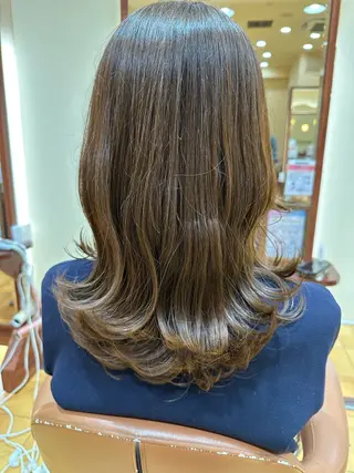 セミロング ボブ/ゆるふわ ボブパーマ/とういのヘアスタイル