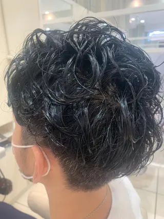 ショート パーマ メンズ Ash 中岡ゆうたのヘアスタイル