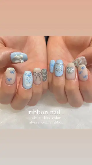 ネイル 淡色ネイル 🎀moeのネイルデザイン