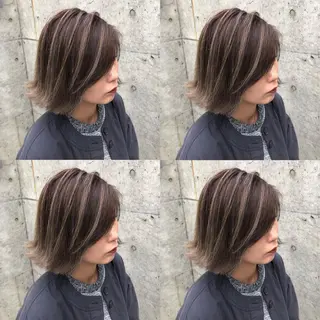 ショート カラー ヘアアレンジ メンズ キッズ 💟Chloe原宿店 🩶ハイトーンのヘアスタイル