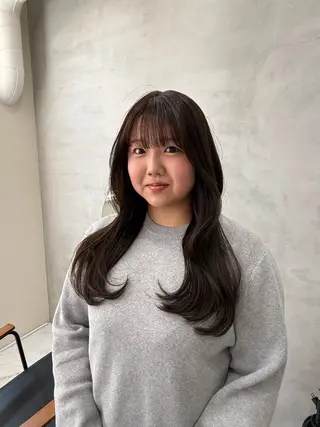 ロング カラー 柔らかレイヤー× 透け感カラー/SUのヘアスタイル