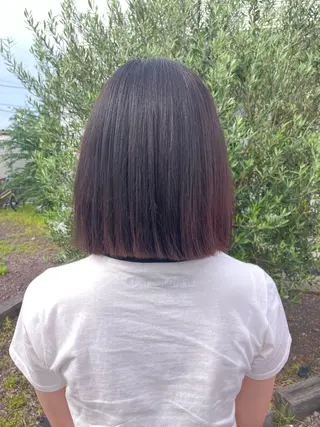 ミディアム カラー 【ツヤ髪特化】 スズキアキエのヘアスタイル