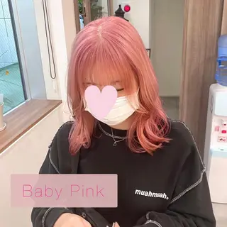 セミロング akina*ブリーチ ♡トレンドヘアのヘアスタイル