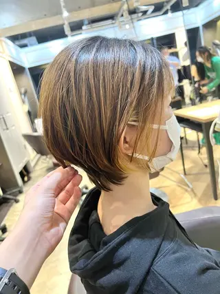 ショート トクシ ーのヘアスタイル