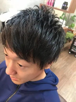 ミディアム ✨上村 潤平✨メンズヘア✨のヘアスタイル