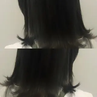 セミロング ヘアアレンジ 美容室sand 横浜のヘアスタイル