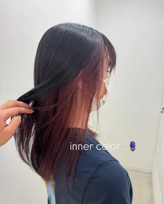 ロング カラー 尾崎 ひなののヘアスタイル